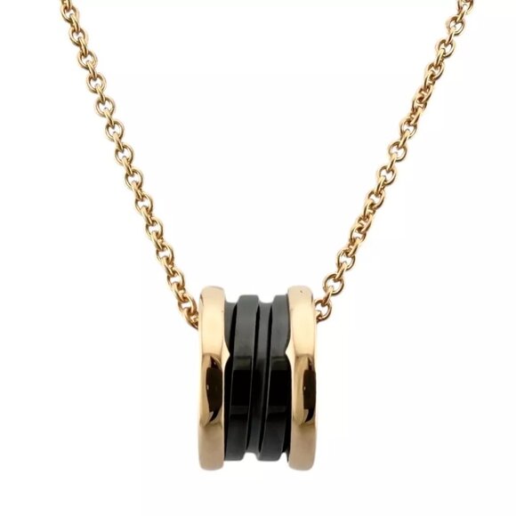 BVLGARI Necklace K18 Pink Gold B-zero.1 used - Picture 1 of 12